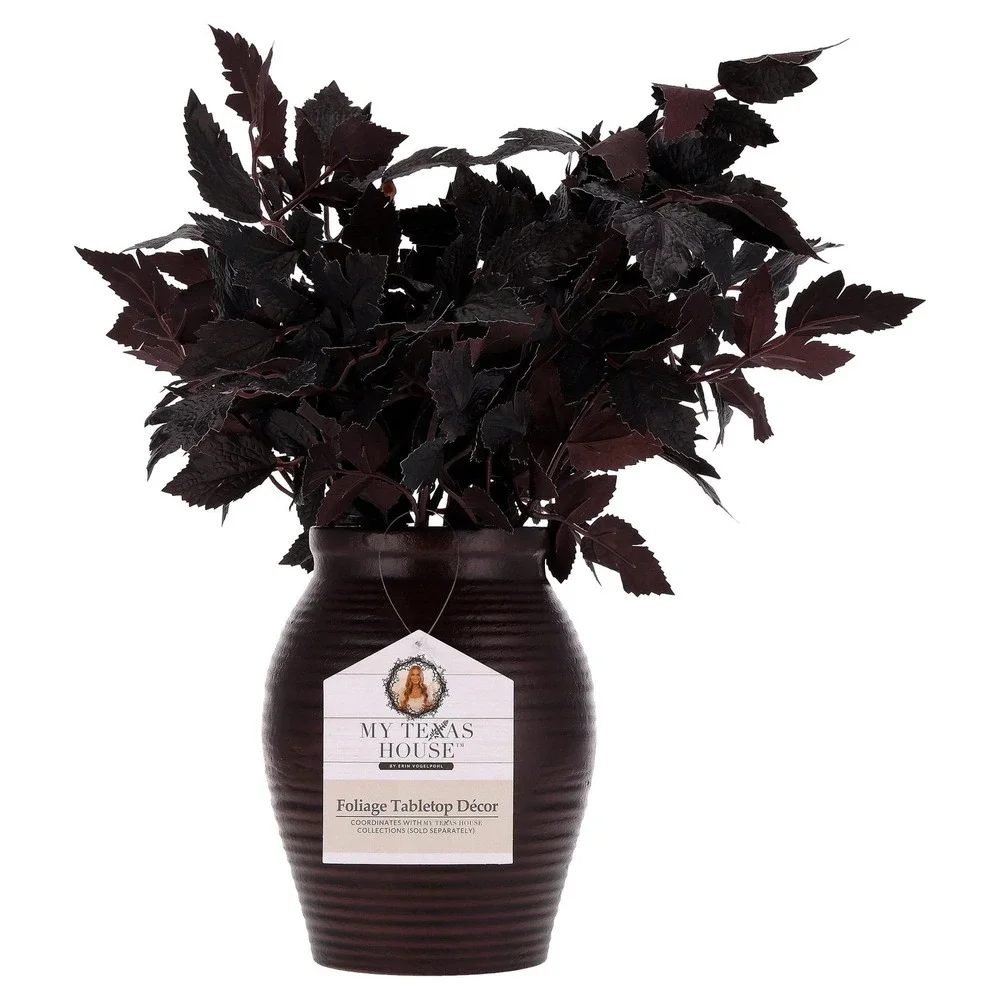 My Texas House Layered Plum Foliage Arrangement Vase 20